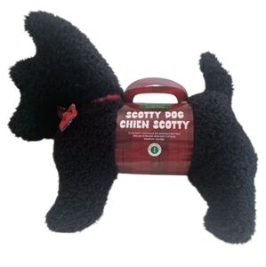 Tiny Love + Carry NEW Black Scotty Terrior Dog Plush Removable Heating Pad
